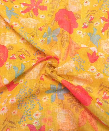 Buy Printed Cotton Linen Fabric